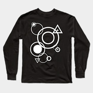 PATTERN OF CIRCLES AND TRIANGLES. Long Sleeve T-Shirt